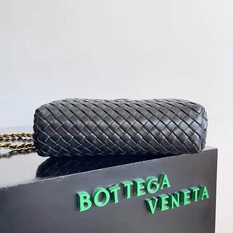 Bottega Veneta Lauren 1980 Teen Chain Bag in Intrecciato Leather BGDC0015
