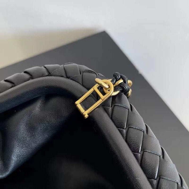 Bottega Veneta Lauren 1980 Teen Chain Bag in Intrecciato Leather BGDC0015