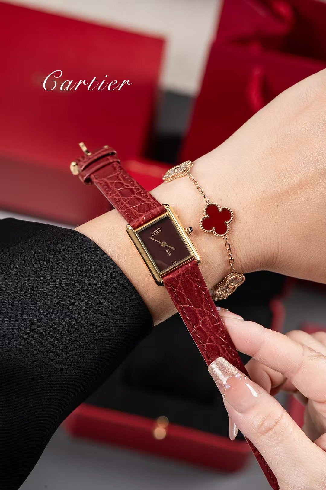 Cartier Retro Tank Wrist Watch WTJN25080