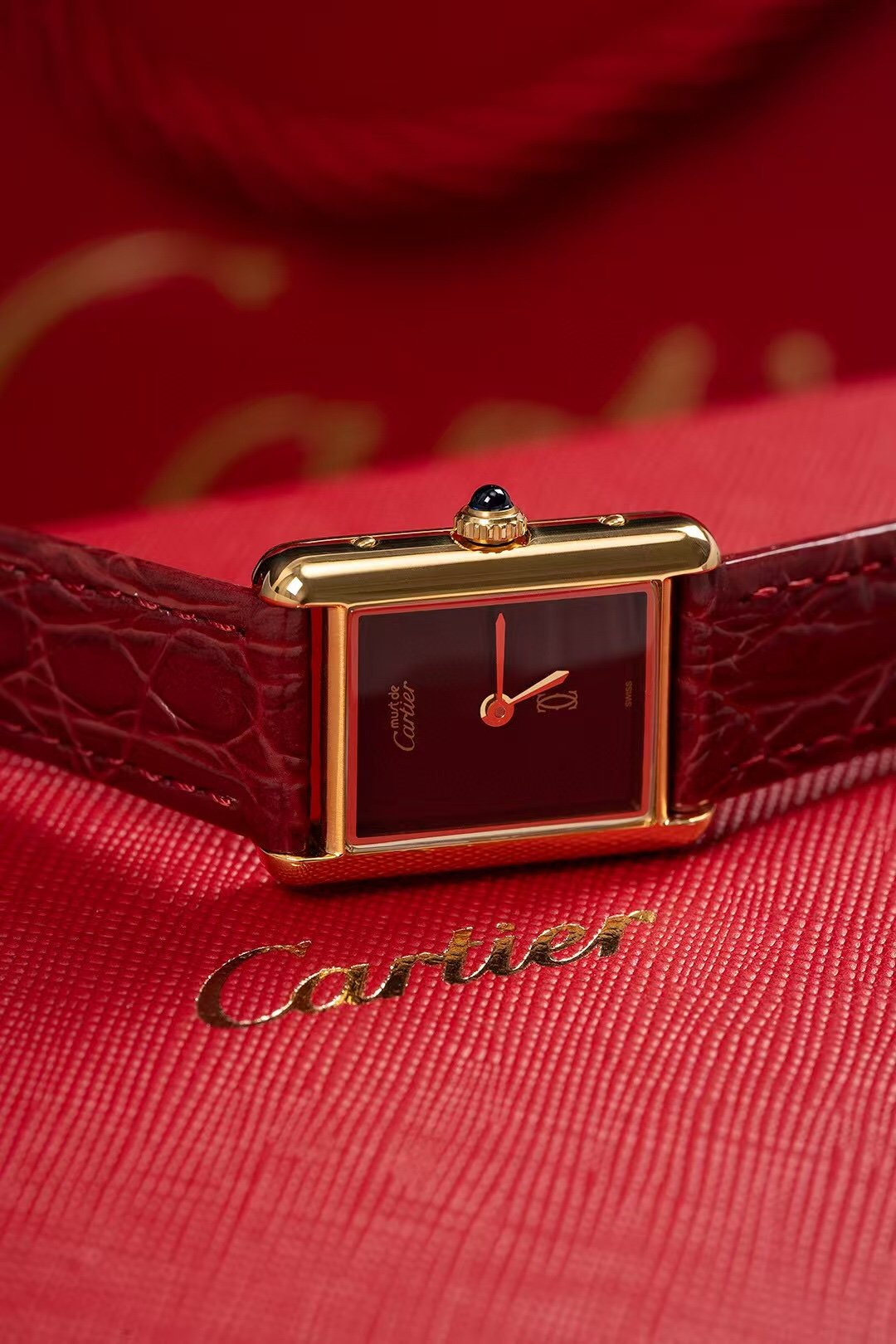 Cartier Retro Tank Wrist Watch WTJN25080