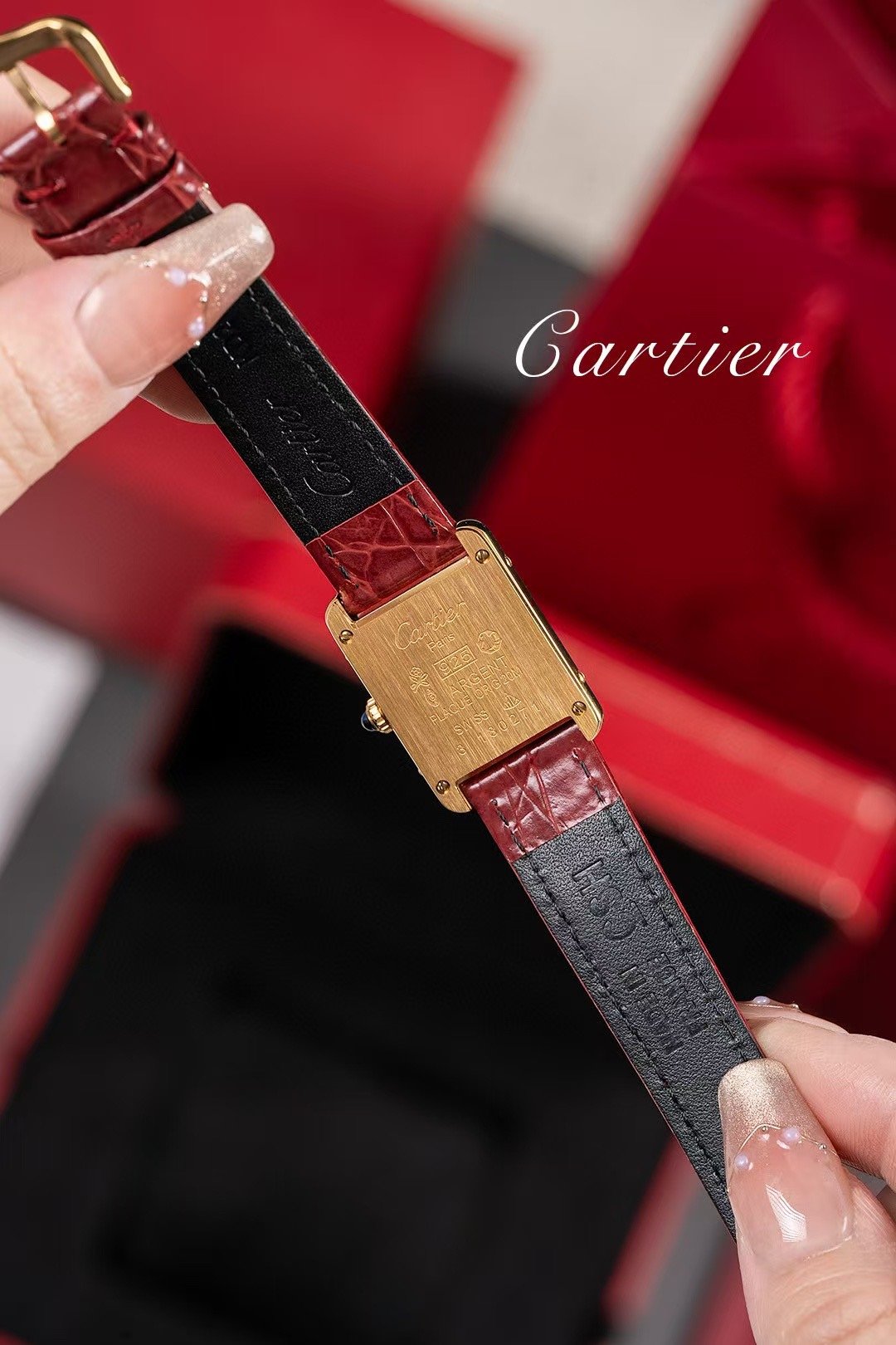 Cartier Retro Tank Wrist Watch WTJN25080