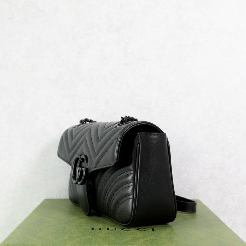 Gucci GG Marmont All Black Bag BG0525234