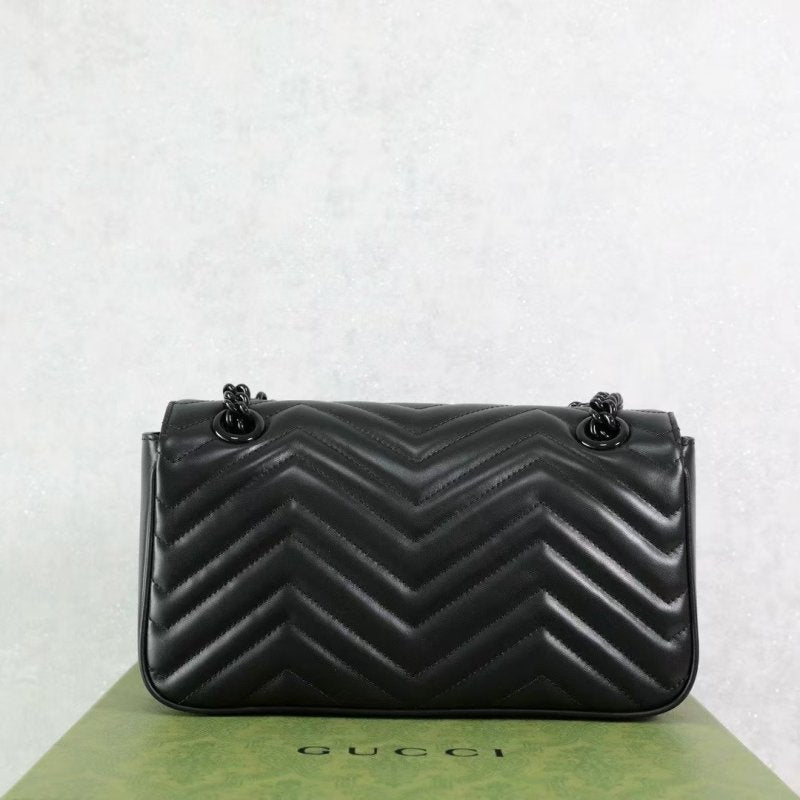 Gucci GG Marmont All Black Bag BG0525234