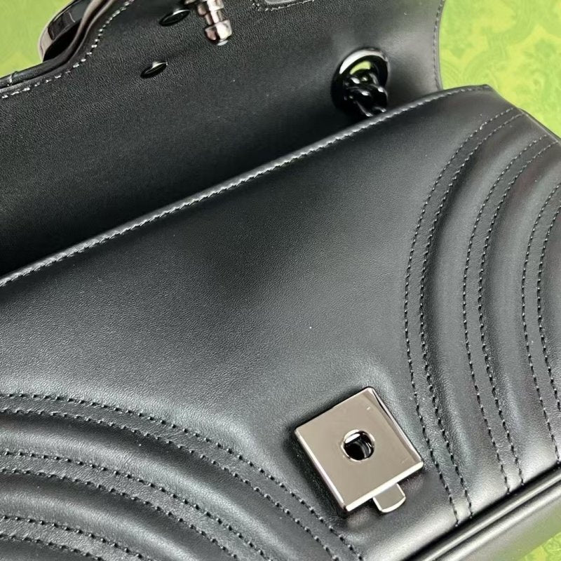 Gucci GG Marmont All Black Bag BG0525234