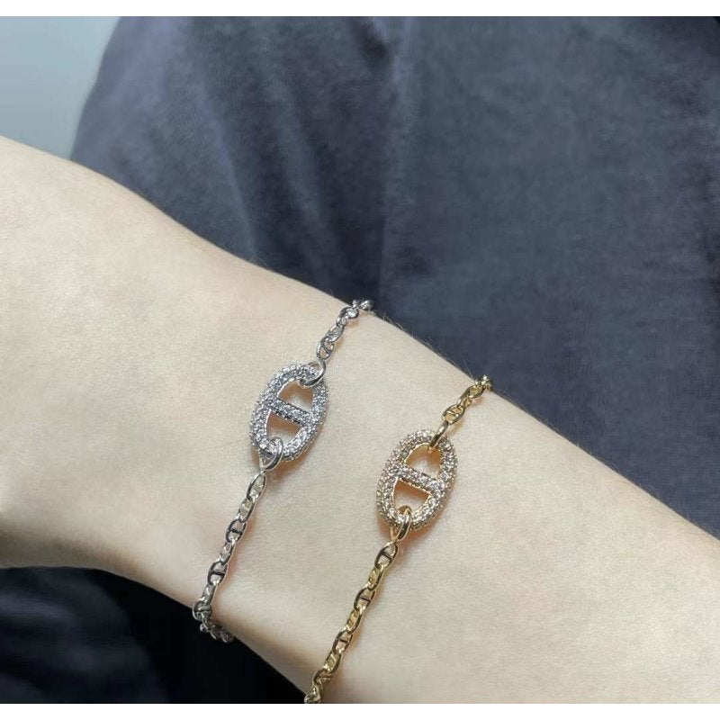 Hermes Farandole Pig Nose Bracelet JWLH0047