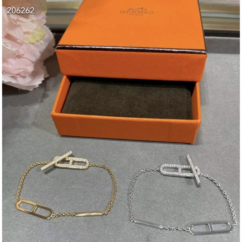 Hermes Farandole Pig Nose Diamond Bracelet JWLH0028