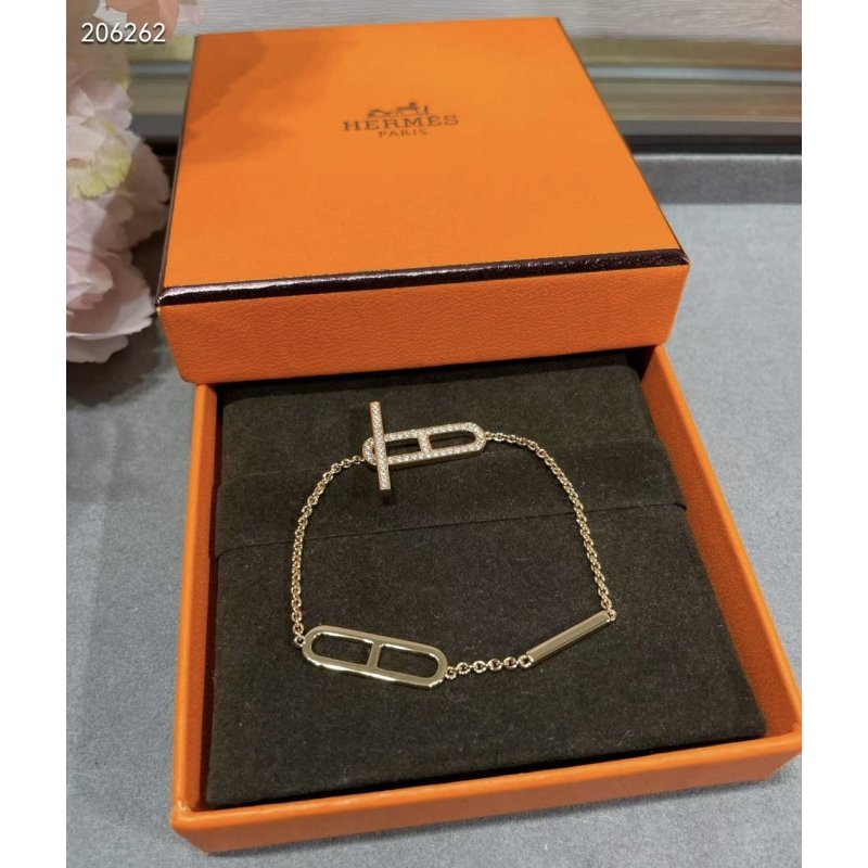 Hermes Farandole Pig Nose Diamond Bracelet JWLH0028