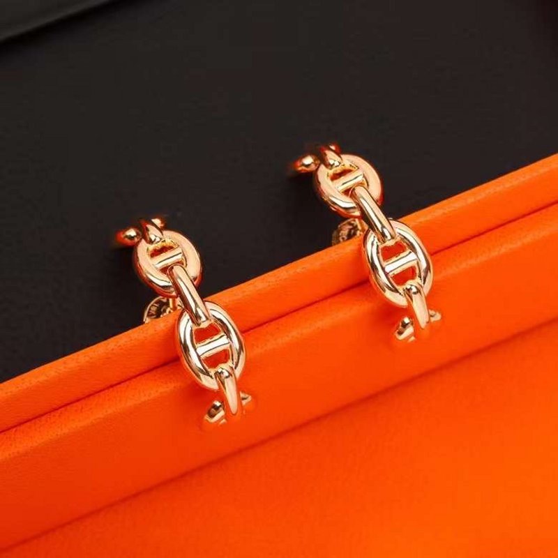 Hermes Farandole Pig Nose Earrings JWLH0011