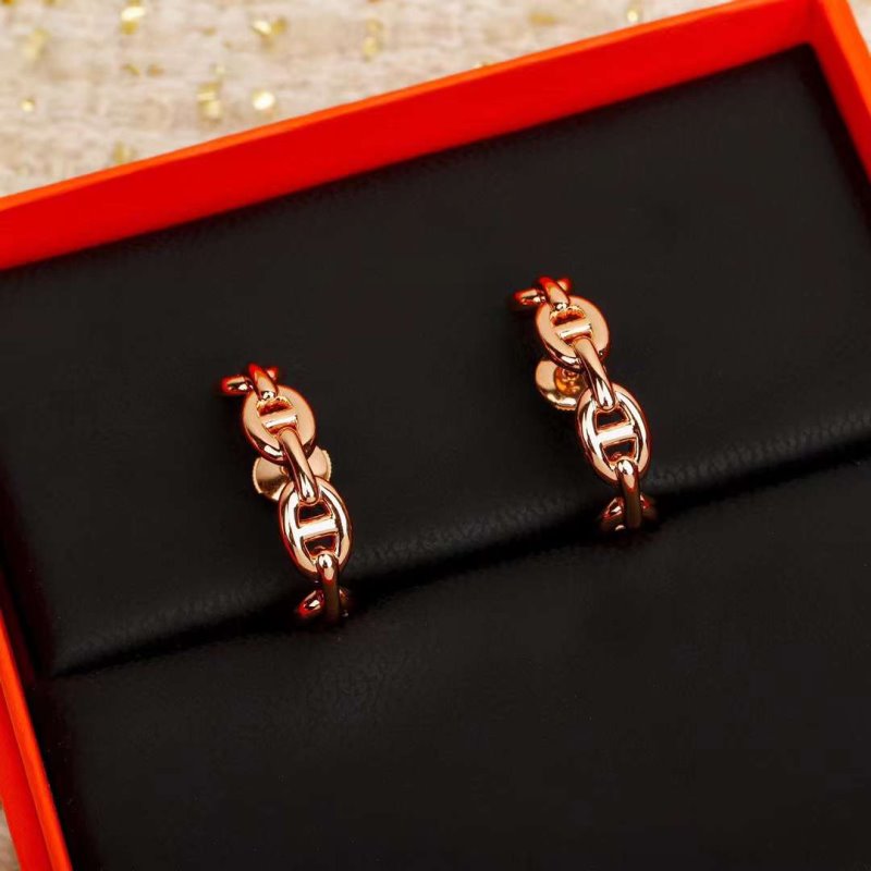 Hermes Farandole Pig Nose Earrings JWLH0024