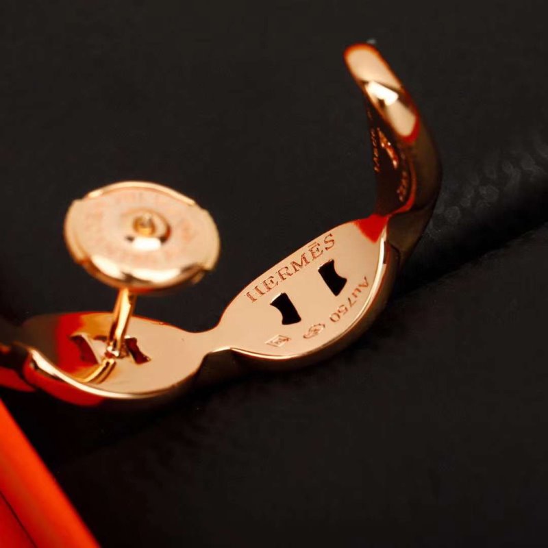 Hermes Farandole Pig Nose Earrings JWLH0024