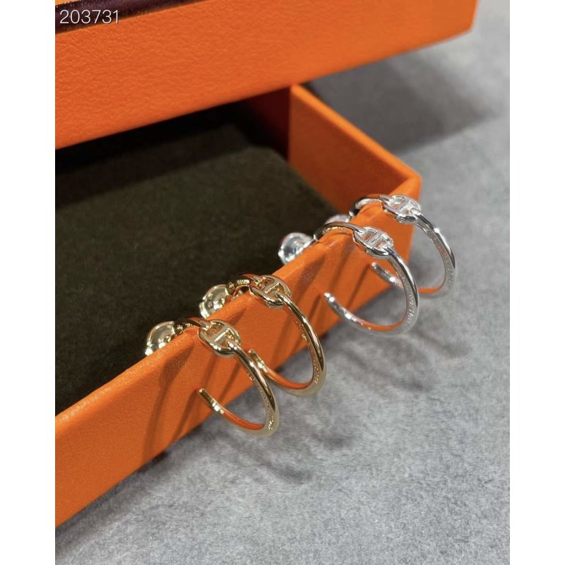 Hermes Farandole Pig Nose Earrings JWLH0030