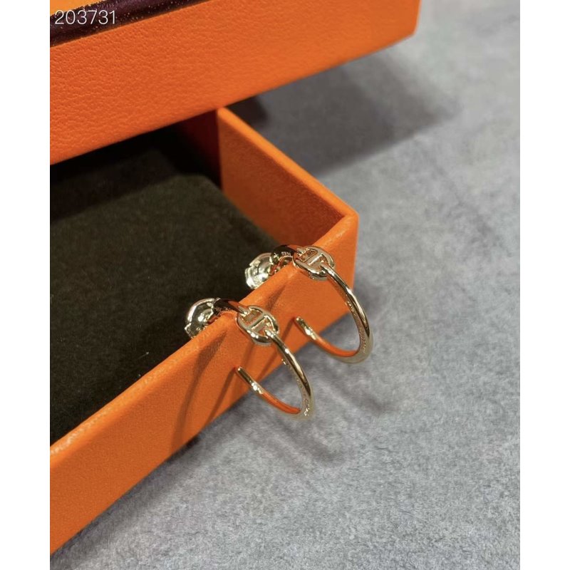 Hermes Farandole Pig Nose Earrings JWLH0030