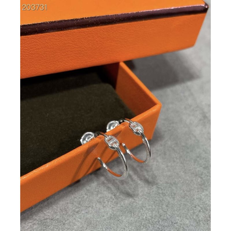 Hermes Farandole Pig Nose Earrings JWLH0030
