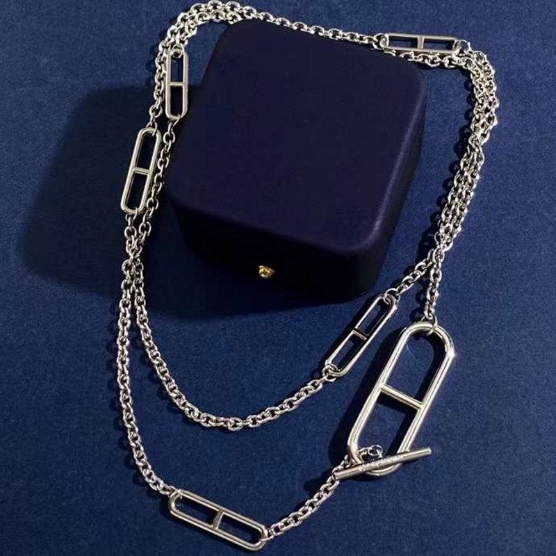 Hermes Farandole Pig Nose Long Necklace JWLH0015