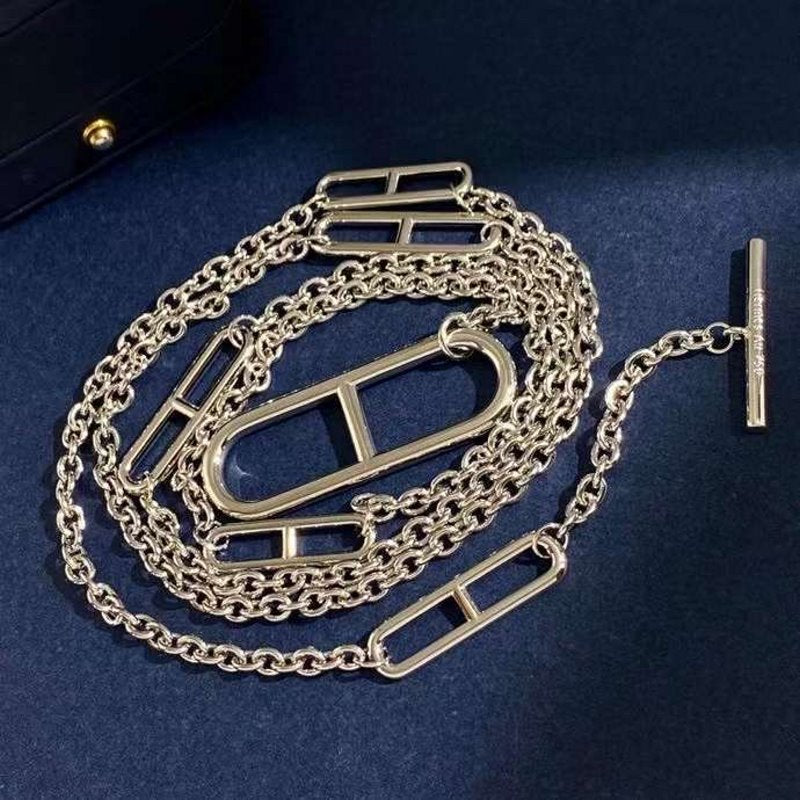 Hermes Farandole Pig Nose Long Necklace JWLH0015