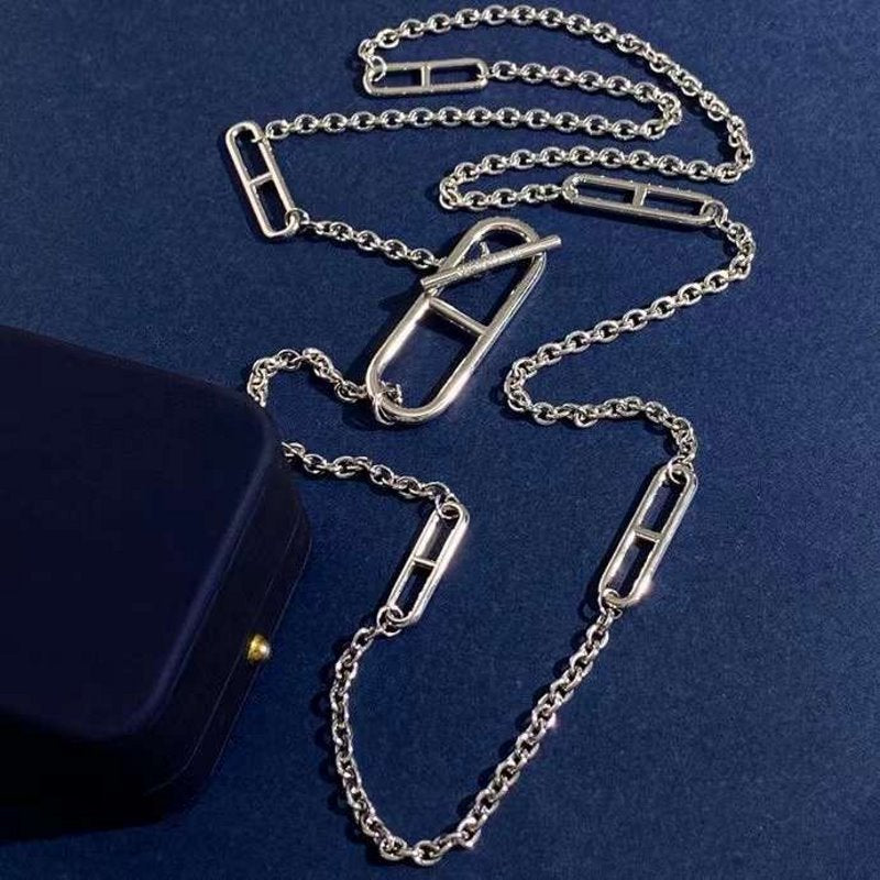 Hermes Farandole Pig Nose Long Necklace JWLH0015