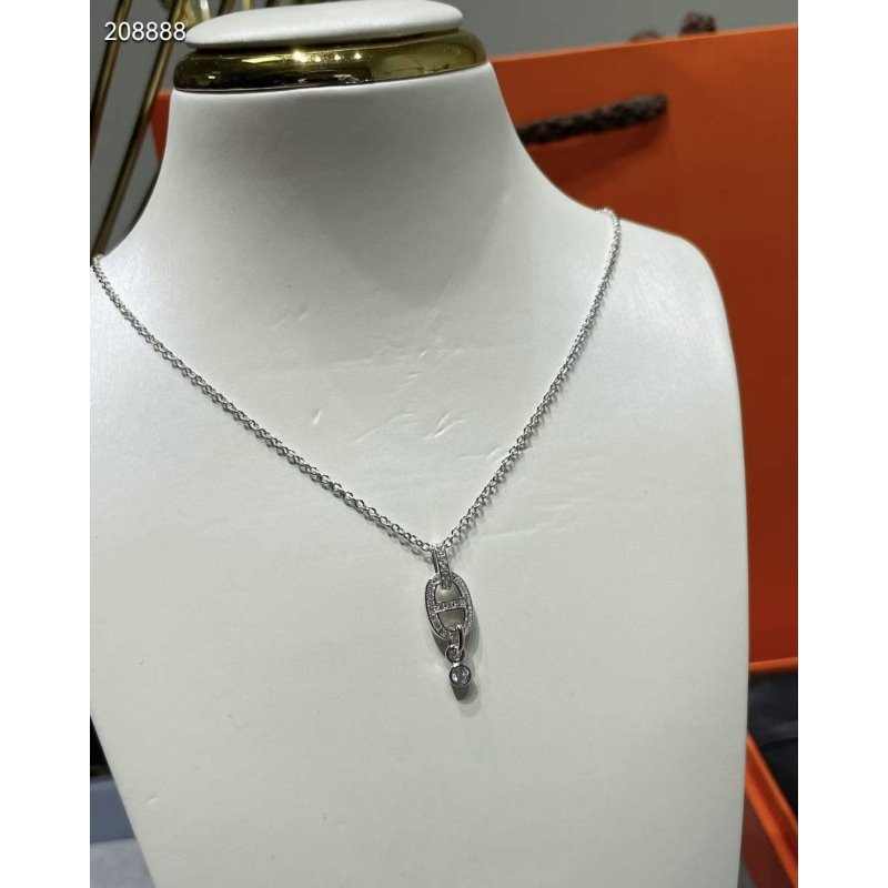 Hermes Farandole Pig Nose Necklace JWLH0023