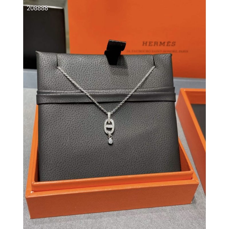 Hermes Farandole Pig Nose Necklace JWLH0023