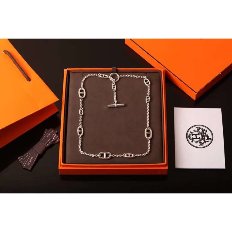 Hermes Farandole Pig Nose Necklace JWLH0035