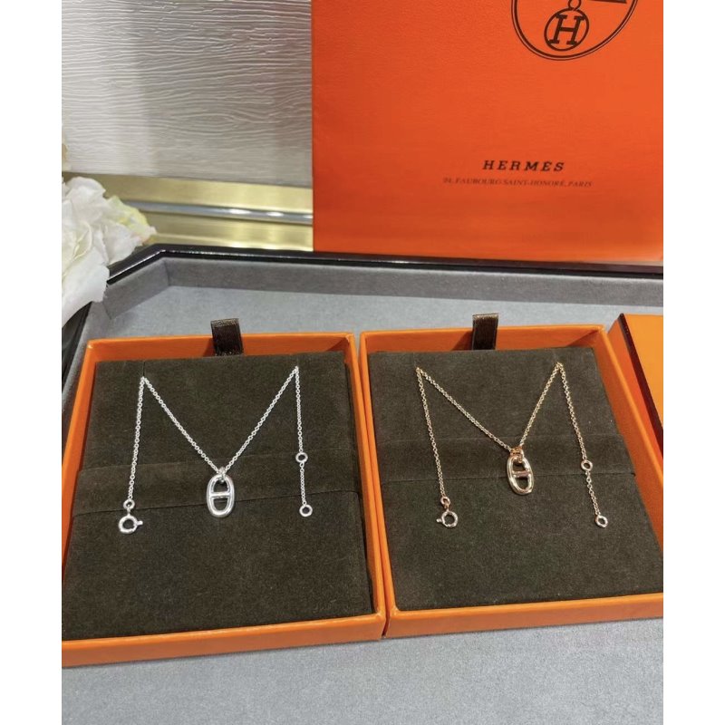Hermes Farandole Pig Nose Necklace JWLH0051