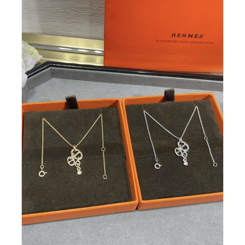 Hermes Farandole Pig Nose Necklace JWLH0053