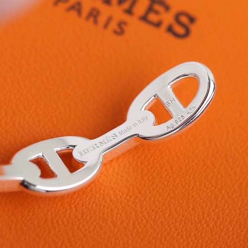 Hermes Farandole Pig Nose Open Bracelet JWLH0036