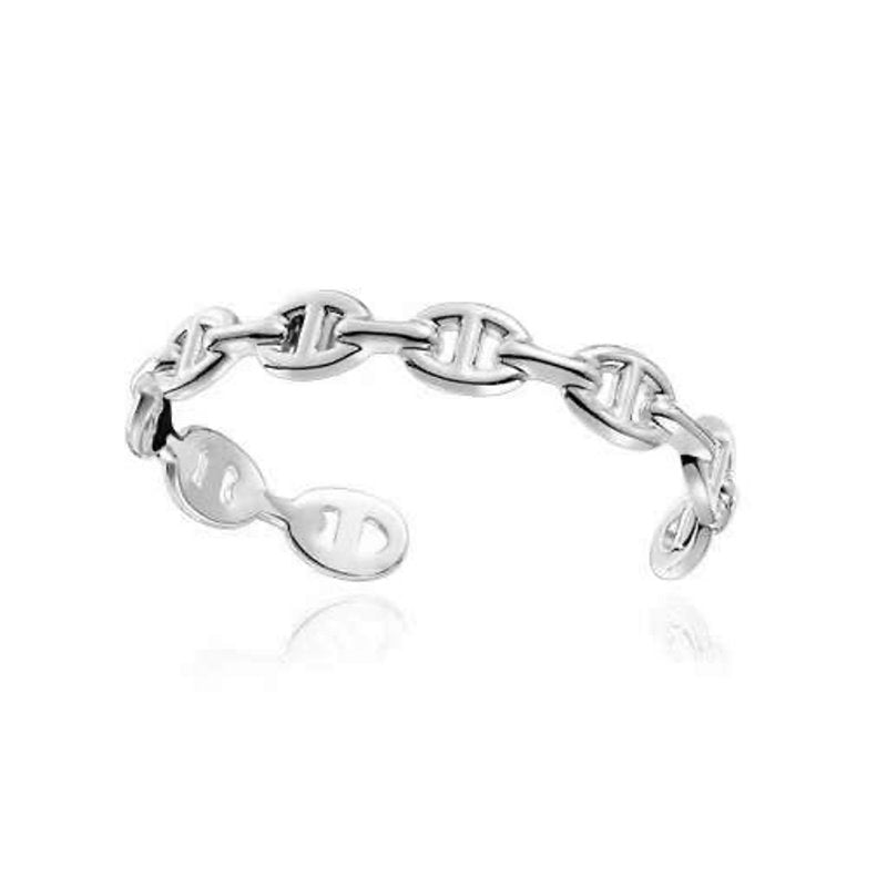 Hermes Farandole Pig Nose Open Bracelet JWLH0036