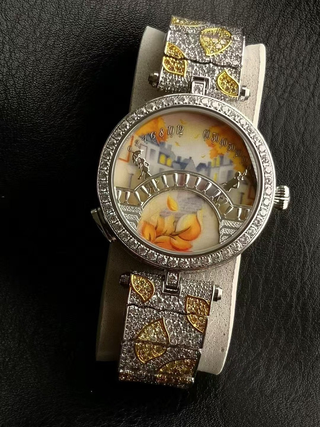 Van Cleef and Arpels Four Seasons Lovers Bridge Wrist Watch WTJN25246