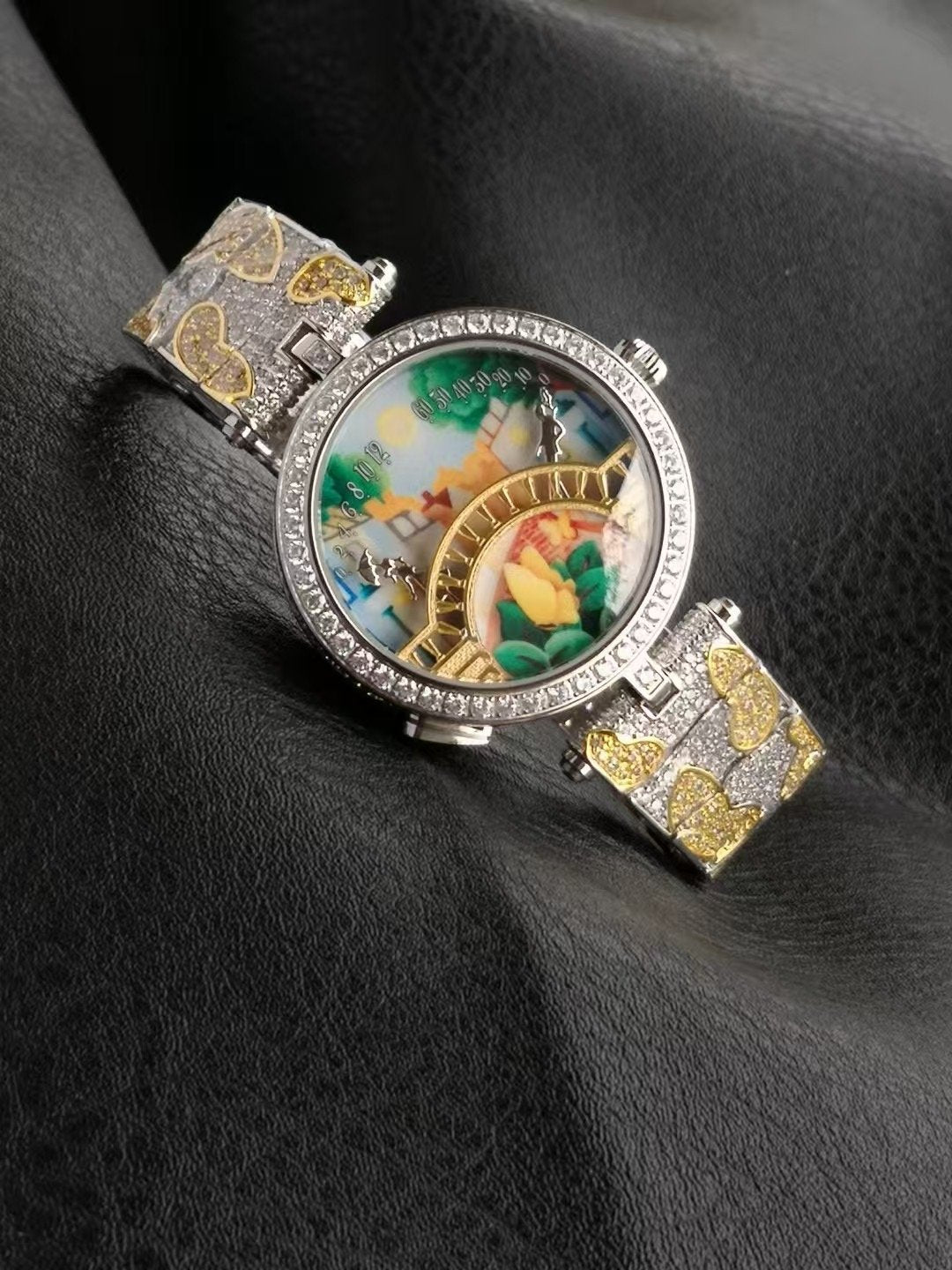 Van Cleef and Arpels Four Seasons Lovers Bridge Wrist Watch WTJN25247