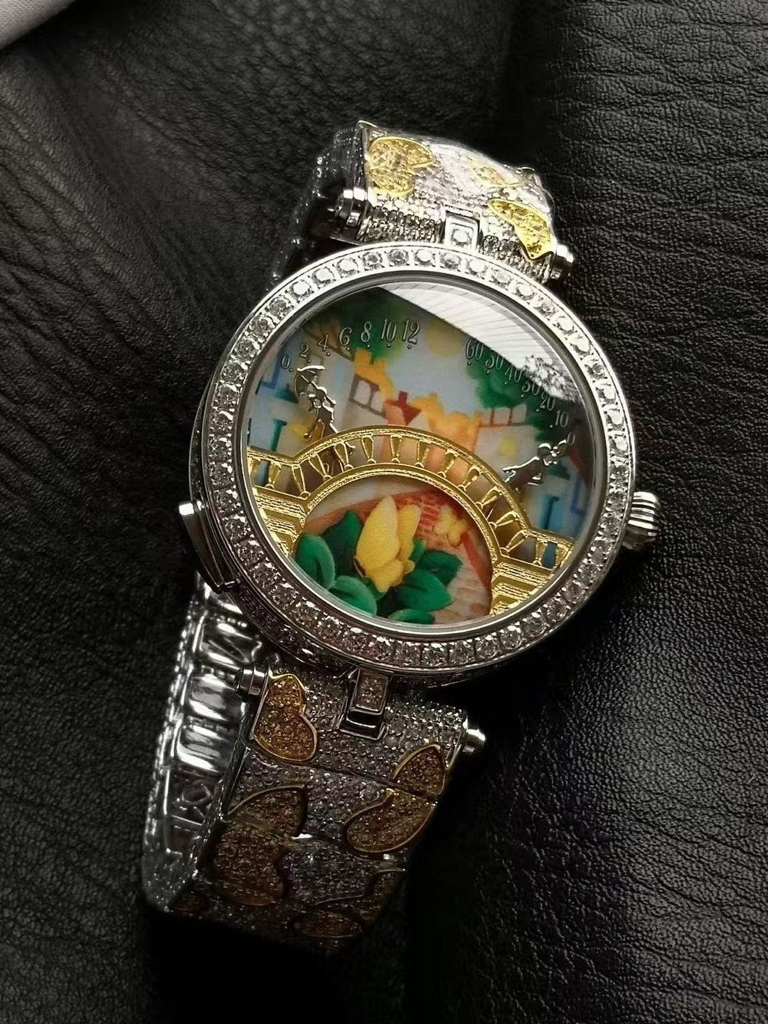 Van Cleef and Arpels Four Seasons Lovers Bridge Wrist Watch WTJN25247