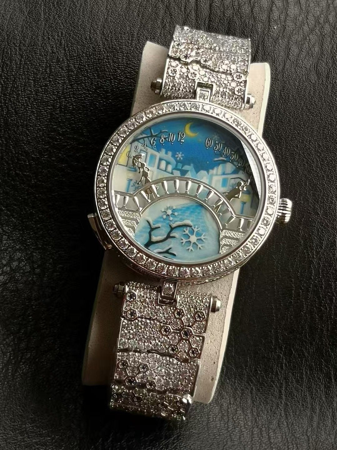Van Cleef and Arpels Four Seasons Lovers Bridge Wrist Watch WTJN25248