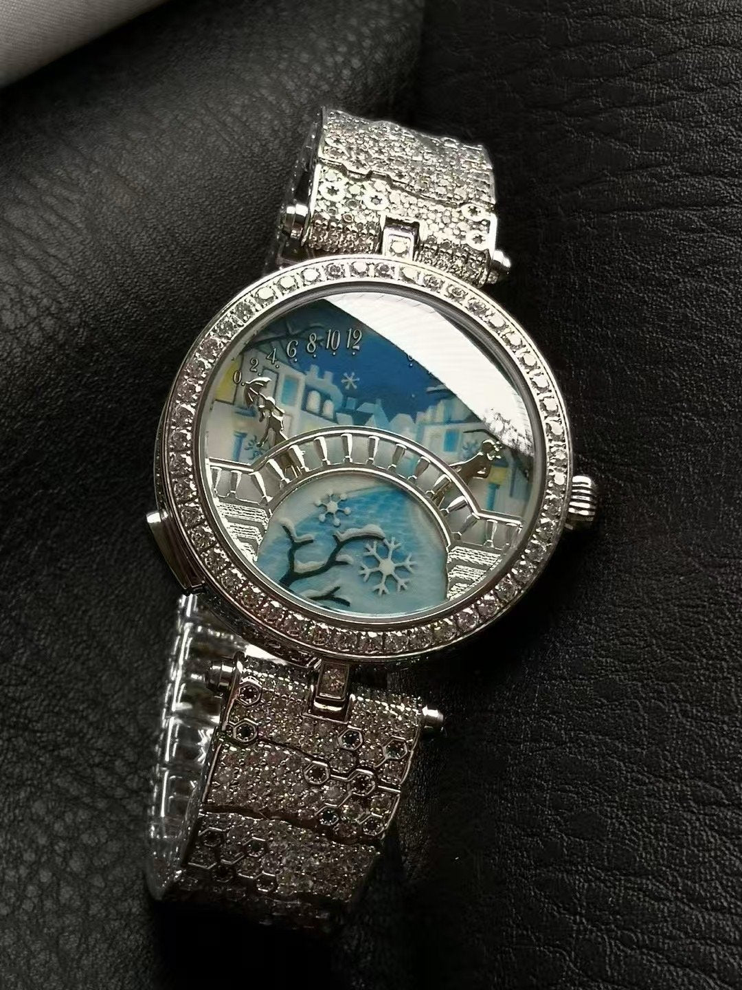 Van Cleef and Arpels Four Seasons Lovers Bridge Wrist Watch WTJN25248