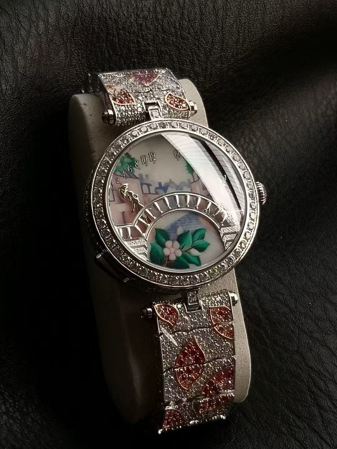 Van Cleef and Arpels Four Seasons Lovers Bridge Wrist Watch WTJN25249