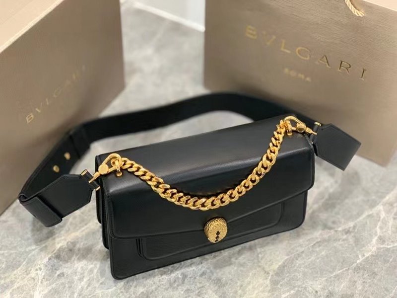 Bvlgari Black Serpenti Forever Shoulder Bag BVGR00335