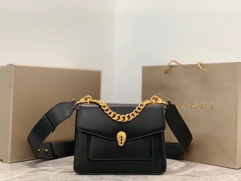 Bvlgari Black Serpenti Forever Shoulder Bag BVGR00336