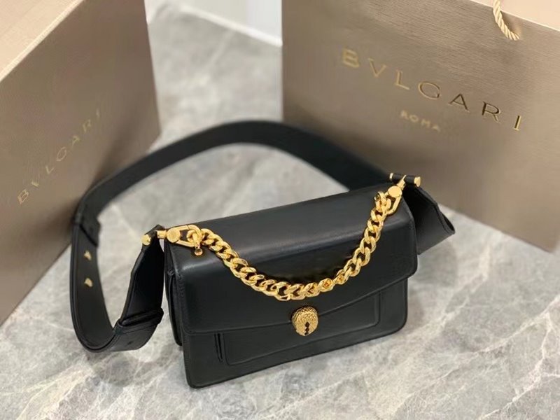 Bvlgari Black Serpenti Forever Shoulder Bag BVGR00336