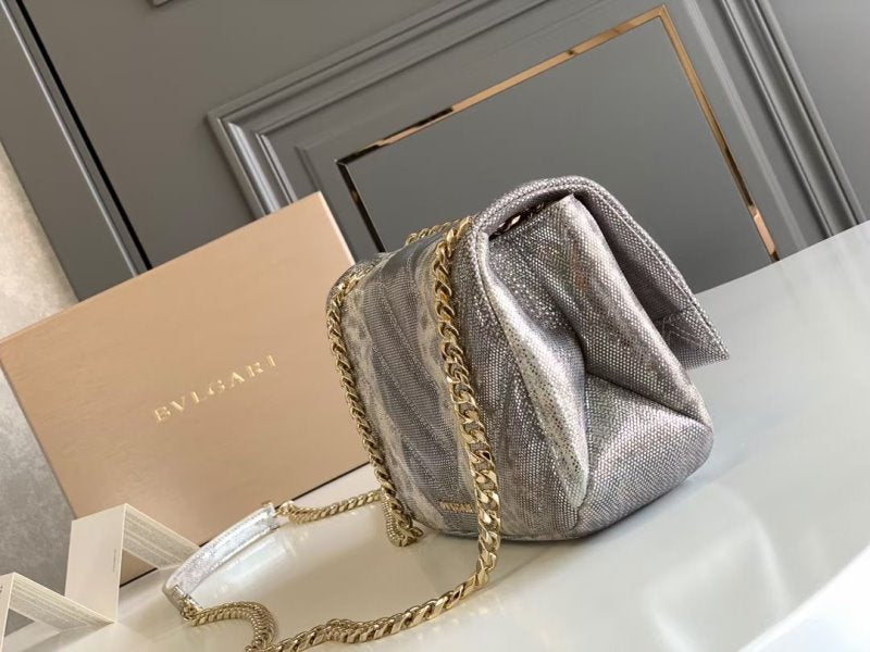 Bvlgari Brown Serpenti Cabocho Shoulder Bag BVGR00345