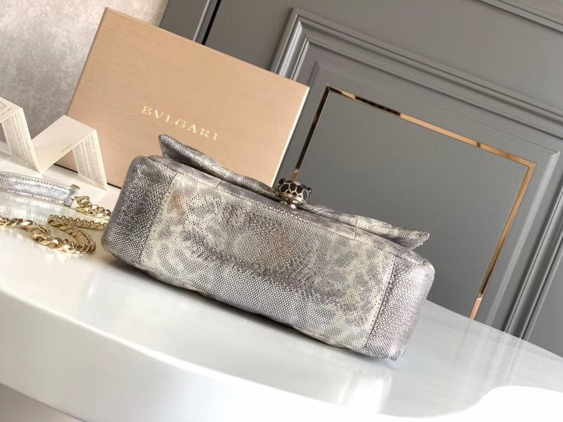 Bvlgari Brown Serpenti Cabocho Shoulder Bag BVGR00345