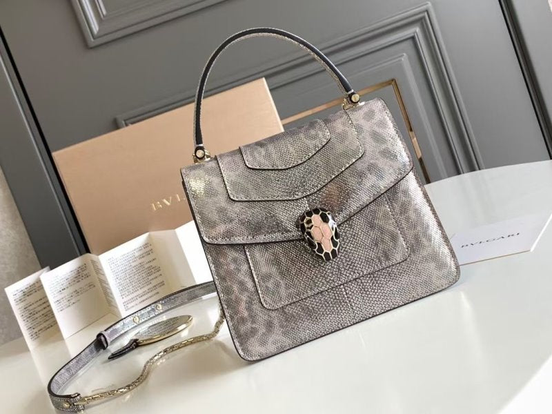 Bvlgari Gray Serpenti Forever Shoulder Bag BVGR00355