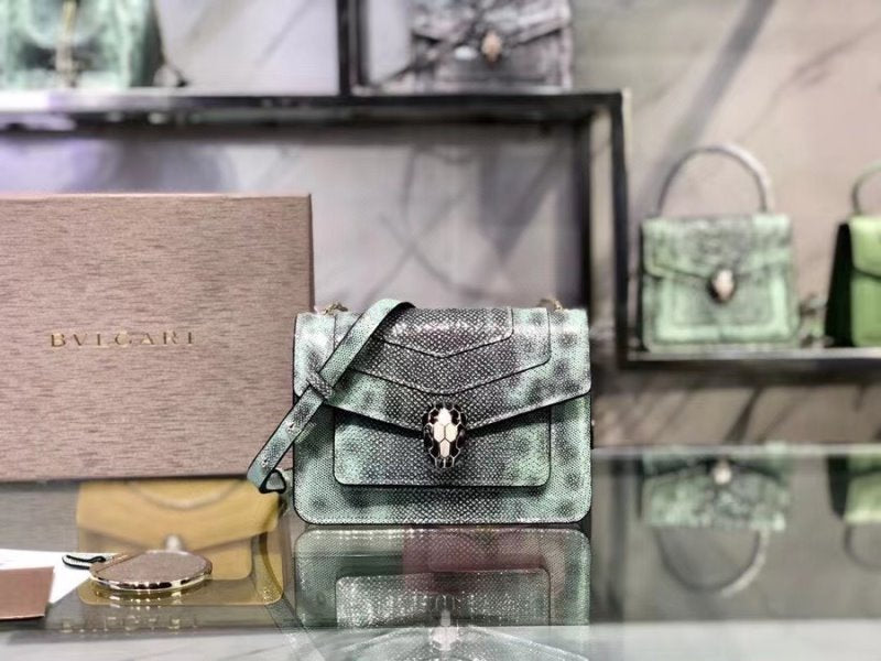 Bvlgari Green Serpenti Forever Shoulder Bag BVGR00329