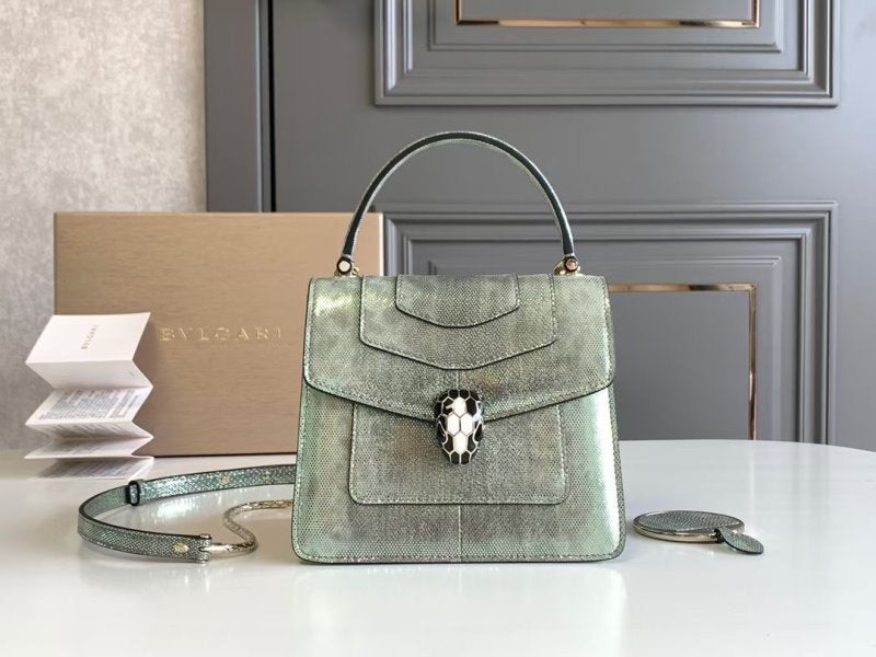 Bvlgari Green Serpenti Forever Shoulder Bag BVGR00343
