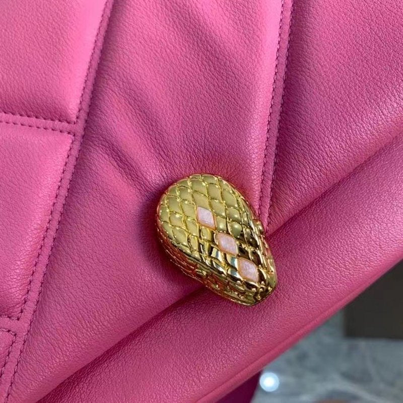 Bvlgari Pink Serpenti Cabocho Shoulder Bag BVGR00338