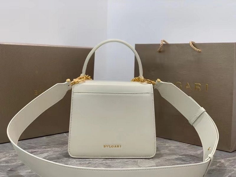 Bvlgari White Serpenti Forever Shoulder Bag BVGR00331