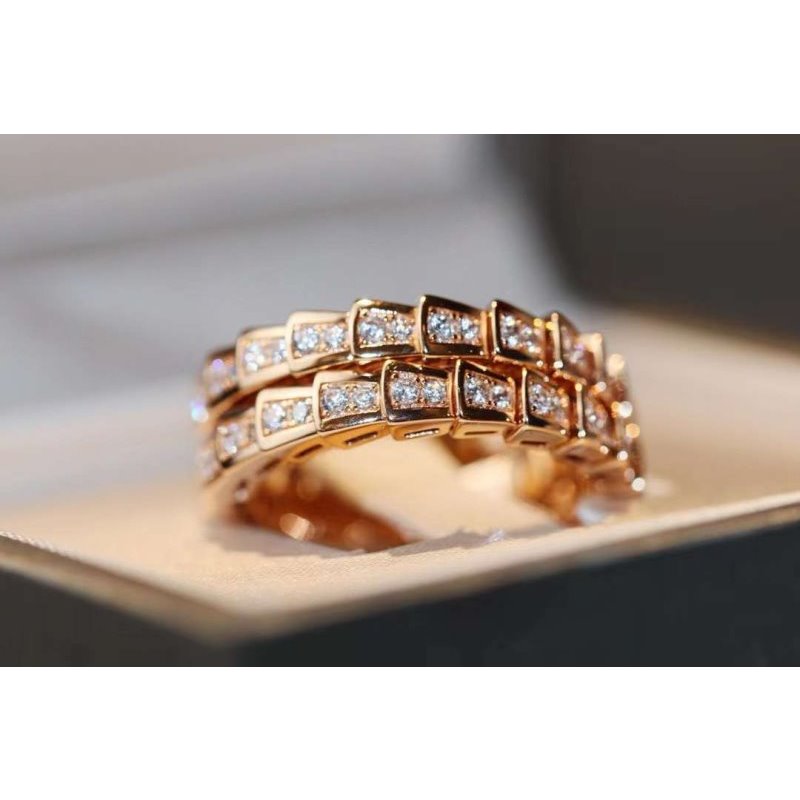 Bvlgari Snake Full Diamond Ring JWL00204
