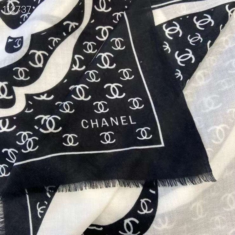 Chanel Silk and Cashmere Scarf SS001218