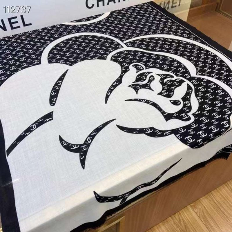 Chanel Silk and Cashmere Scarf SS001218