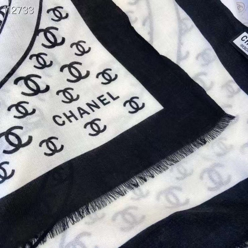 Chanel Silk and Cashmere Scarf SS001219
