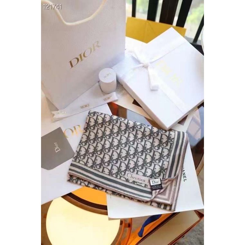 Dior Silk Cashmere Square Scarf SS001003
