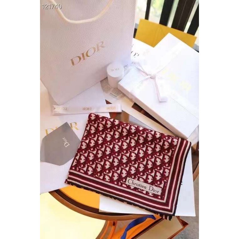 Dior Silk Cashmere Square Scarf SS001004