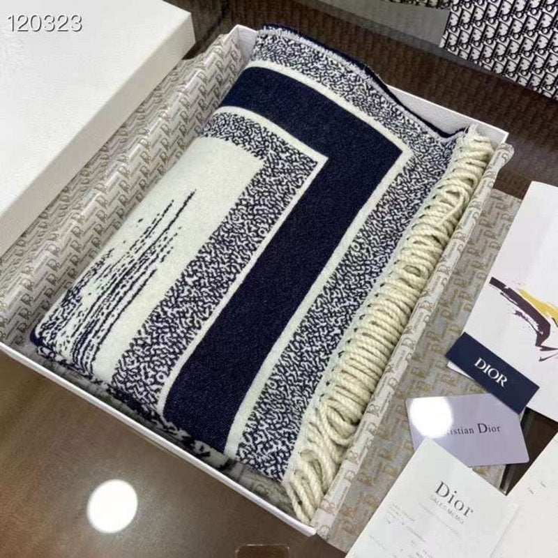 Dior Wool and Cashmere Square Scarf SS001009